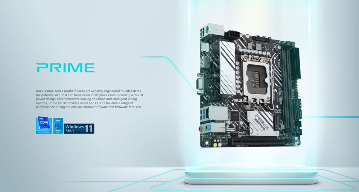 ASUS PRIME H610I-PLUS LGA1700 Mini-ITX Motherboard Price in Bangladesh